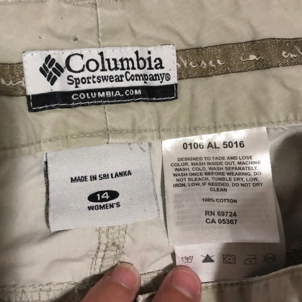 Columbia Light Gray A-Line Utility Skirt
